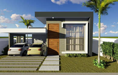 Imagem: A casa possui 3 Dormitórios e Imóvel novo e está localizado