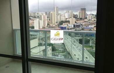 Imagem: O apartamento possui 1 Dormitório, 2 Banheiros, 1 Vaga na garagem