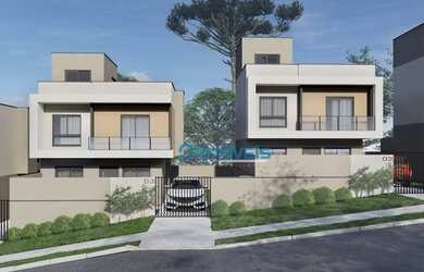 Imagem 2: Sobrado em condomínio com 3 dormitórios à venda, 109 m² por R$ 499.900 - Xaxim - Curitiba