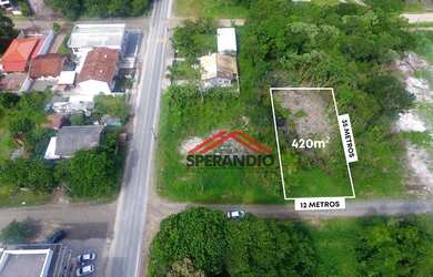 Imagem: O terreno possui 420m² de Área e está localizado em Itapoá