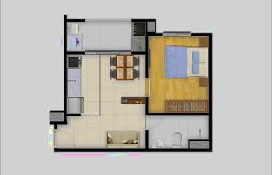 Imagem 9: Residencial Garden. Churrasqueira, Varanda, 38m² de Áreae1 Vaga na garagem