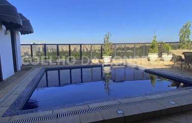 Imagem: O apartamento na cobertura possui 4 Dormitórios, 4 Banheiros