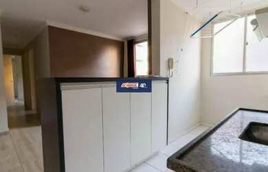 Imagem: O apartamento possui 1 Dormitório, 1 Banheiro, 1 Vaga na garagem