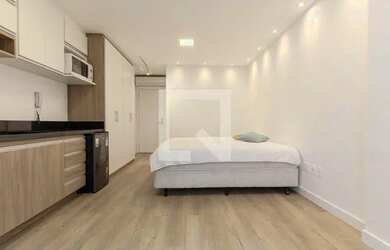 Imagem: O studio possui 1 Dormitório, 1 Banheiro, 1 Vaga na garagem