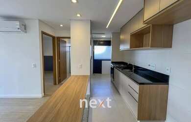 Imagem: O apartamento possui 1 Dormitório, 1 Banheiro, 1 Vaga na garagem