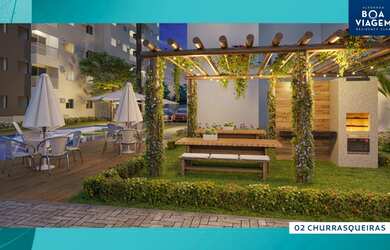 Imagem: O apartamento possui 2 Dormitórios, 1 Banheiro, 1 Vaga na garagem