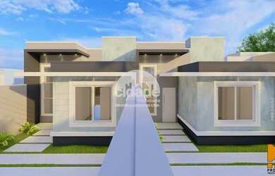 Imagem: A casa possui 2 Dormitórios, 1 Banheiro, 2 Vagas na garagem