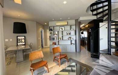 Imagem: O apartamento na cobertura possui 2 Dormitórios, 2 Banheiros