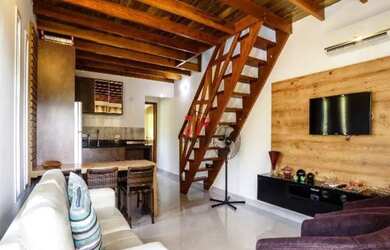 Imagem: A casa em condomínio possui 2 Dormitórios, 2 Banheiros, 1