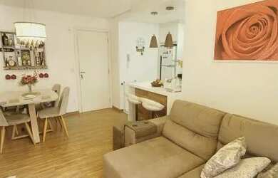 Imagem: O apartamento possui 2 Dormitórios, 1 Banheiro, 1 Vaga na garagem