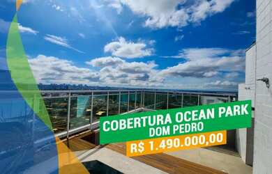 Imagem: O apartamento na cobertura possui 3 Dormitórios, 2 Banheiros