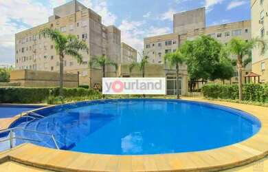 Imagem: O apartamento possui 2 Dormitórios, 1 Banheiro, 1 Vaga na garagem