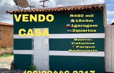 Imagem: A casa possui 2 Dormitórios, 2 Banheiros, 1 Vaga na garagem