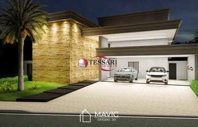 Imagem 3: Casa nova para vender no Condomínio Damha 1 com 5 Suítes sendo uma com...