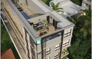 Imagem: O apartamento na cobertura possui 3 Dormitórios, 2 Banheiros