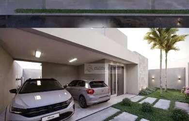 Imagem: A casa possui 3 Dormitórios, 2 Banheiros, 2 Vagas na garagem