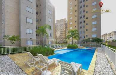 Imagem: O apartamento possui 2 Dormitórios, 2 Banheiros, 1 Vaga na