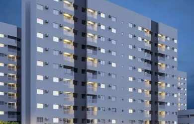 Imagem: O apartamento possui 2 Dormitórios, 1 Banheiro, 1 Vaga na garagem