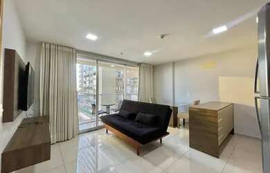 Imagem: O apartamento possui 1 Dormitório, 1 Banheiro, 1 Vaga na garagem