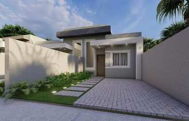 Imagem: A casa possui 3 Dormitórios, 2 Banheiros, 72m² de Área e