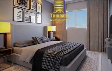 Imagem: O apartamento possui 1 Dormitório, 2 Banheiros, 2 Vagas na