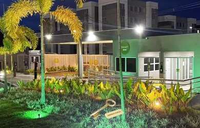 Imagem: O apartamento possui 2 Dormitórios, 1 Banheiro, 1 Vaga na garagem