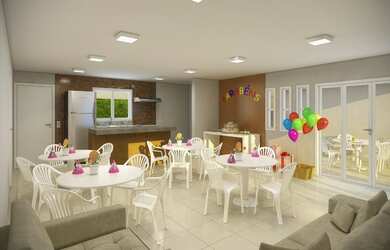 Imagem 3: Residencial Garden. Churrasqueira, Varanda, 38m² de Áreae1 Vaga na garagem