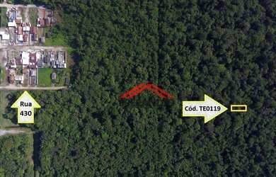 Imagem: O terreno possui 420m² de Área e está localizado em Itapoá