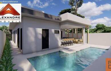 Imagem: A casa em condomínio possui 3 Dormitórios, 3 Banheiros, 4