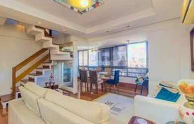 Imagem: O apartamento na cobertura possui 3 Dormitórios, 4 Banheiros