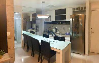 Imagem: O apartamento possui 1 Dormitório, 1 Banheiro, 1 Vaga na garagem