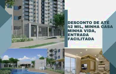 Imagem: O apartamento possui 2 Dormitórios, 1 Banheiro, 1 Vaga na garagem