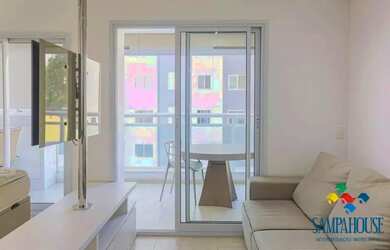 Imagem: O apartamento possui 1 Dormitório, 1 Banheiro, 1 Vaga na garagem