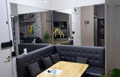 Imagem: O apartamento possui 2 Dormitórios, 1 Banheiro, 1 Vaga na garagem