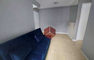 Imagem: O apartamento possui 2 Dormitórios, 1 Banheiro, 1 Vaga na garagem