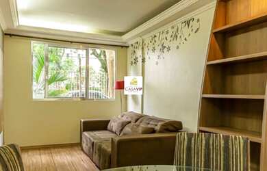 Imagem: O apartamento possui 2 Dormitórios, 1 Banheiro, 1 Vaga na garagem