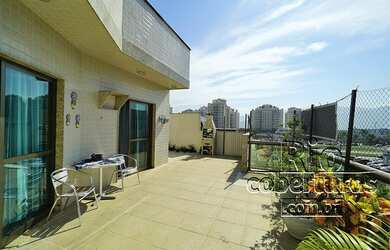 Imagem: O apartamento na cobertura possui 3 Dormitórios, 3 Banheiros