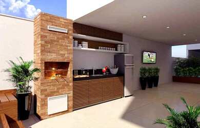 Imagem: O apartamento na cobertura possui 3 Dormitórios, 3 Banheiros