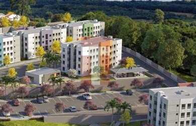 Imagem: O apartamento possui 2 Dormitórios, 1 Banheiro, 1 Vaga na garagem