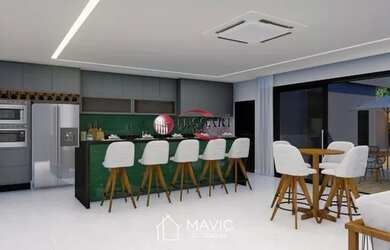 Imagem 10: Casa nova para vender no Condomínio Damha 1 com 5 Suítes sendo uma com...