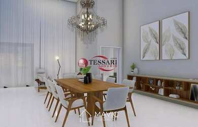 Imagem 6: Casa nova para vender no Condomínio Damha 1 com 5 Suítes sendo uma com...