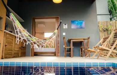 Imagem 15: Chalés do Patacho. Piscina, Churrasqueira, Acomodam 3 pessoase1 Dormitório