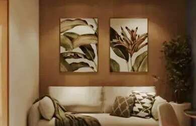 Imagem: O apartamento possui 1 Dormitório, 1 Banheiro, 1 Vaga na garagem