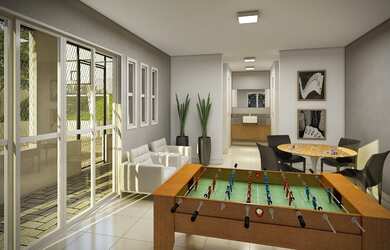 Imagem 4: Residencial Garden. Churrasqueira, Varanda, 38m² de Áreae1 Vaga na garagem