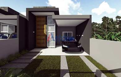 Imagem: A casa possui 3 Dormitórios, 3 Banheiros, 2 Vagas na garagem