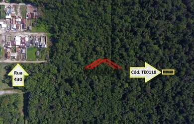 Imagem: O terreno possui 420m² de Área e está localizado em Itapoá