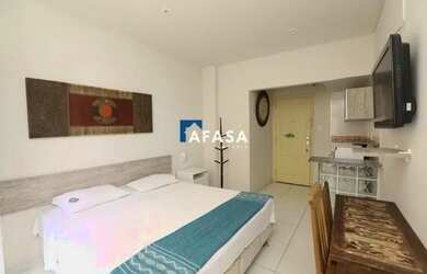 Imagem: A kitnet possui 1 Dormitório, 1 Banheiro, 18m² de Área e