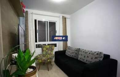 Imagem: O apartamento possui 2 Dormitórios, 1 Banheiro, 1 Vaga na garagem