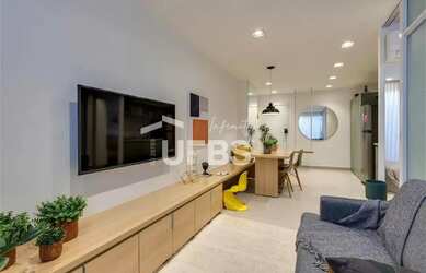 Imagem: O studio possui 1 Dormitório, 1 Banheiro, 1 Vaga na garagem