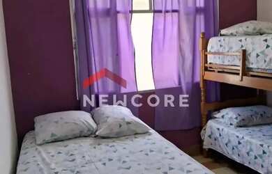 Imagem: O apartamento possui 1 Dormitório, 1 Banheiro, 1 Vaga na garagem